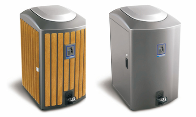 新型密闭式脚踏垃圾桶081、082