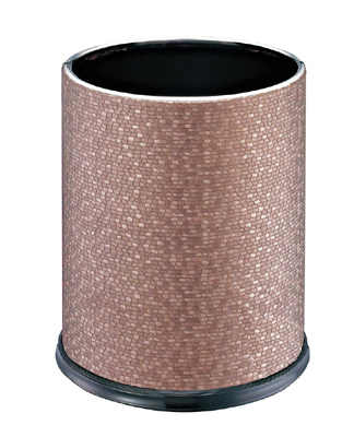 房间垃圾桶啡色格纹150B2